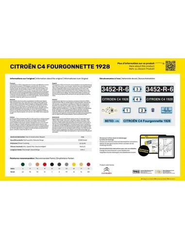 Citroen C4 Fourgonnette 1928, 1/24 - Heller 80703