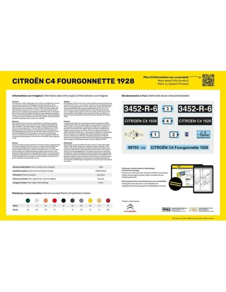 Citroen C4 Fourgonnette 1928, 1/24 - Heller 80703