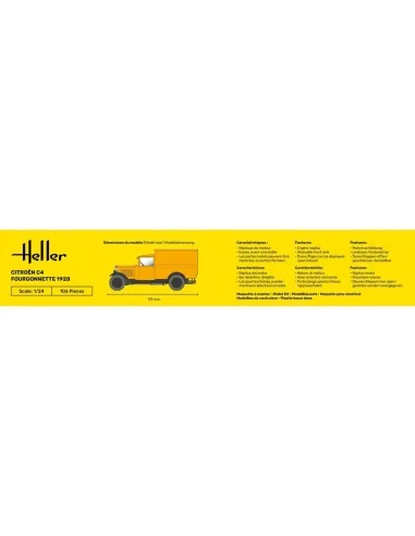 Citroen C4 Fourgonnette 1928, 1/24 - Heller 80703