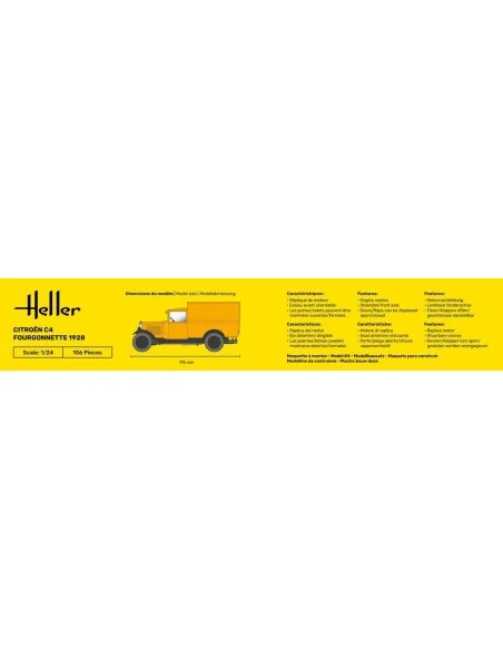 Citroen C4 Fourgonnette 1928, 1/24 - Heller 80703