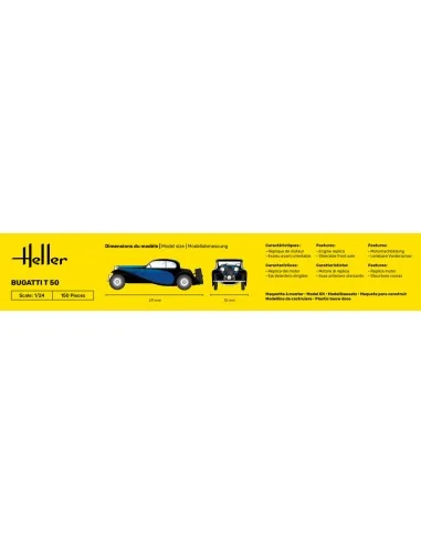 Bugatti T 50, 1/24 - Heller 80706