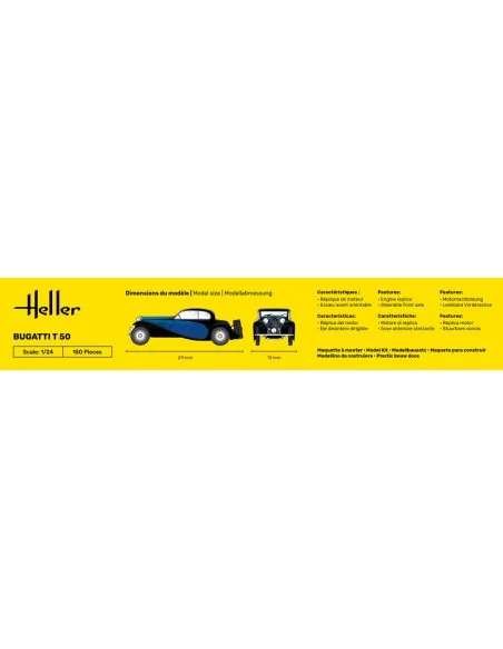 Bugatti T 50, 1/24 - Heller 80706