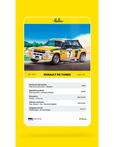 Renault R5 Turbo, 1/24 - Heller 80717