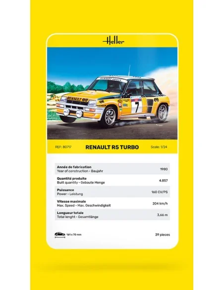 Renault R5 Turbo, 1/24 - Heller 80717