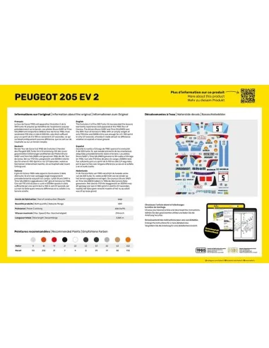 Peugeot 205 EV 2, 1/24 - Heller 80716