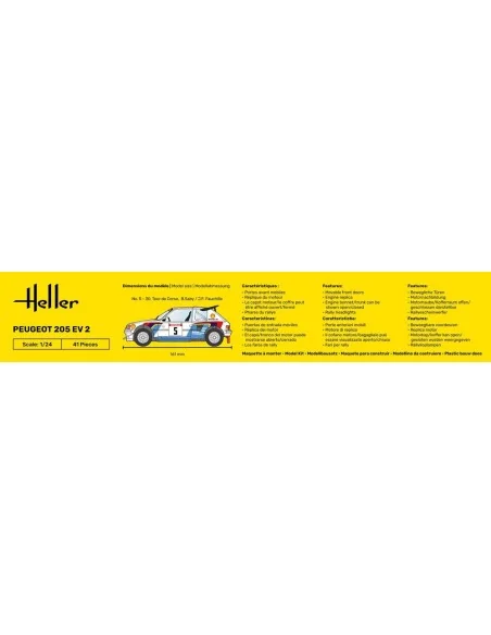 Peugeot 205 EV 2, 1/24 - Heller 80716