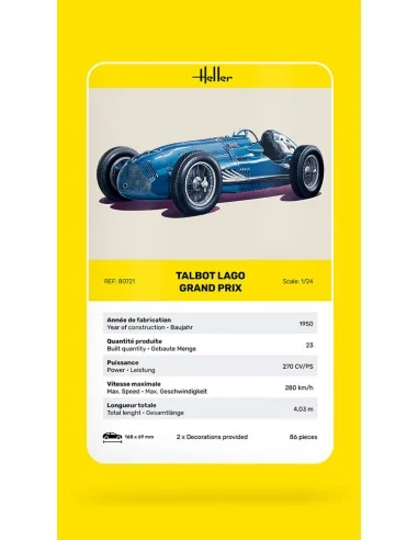 Talbot Lago Grand Prix, 1/24 - Heller 80721