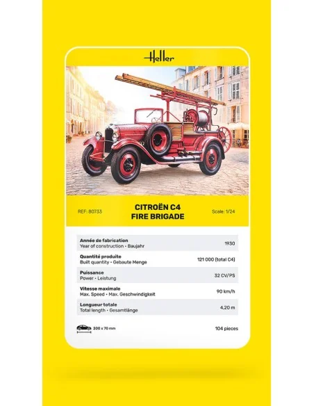Citroen C4 Fire Brigade, 1/24 - Heller 80733