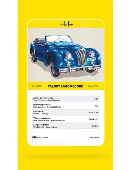 Talbot Lago Record, 1/24 - Heller 80711