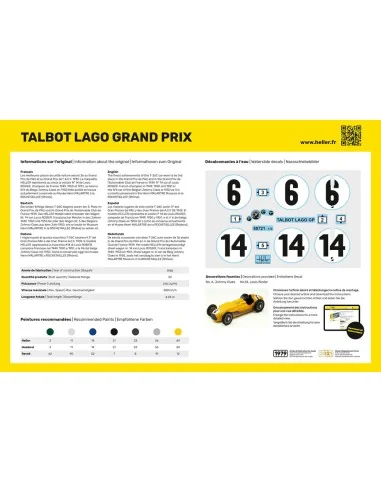 Talbot Lago Grand Prix, 1/24 - Heller 80721