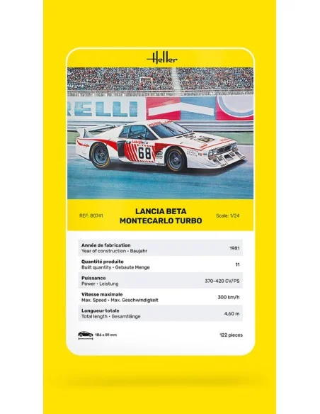 Lancia Beta Montecarlo Turbo, 1/24 - Heller 80741