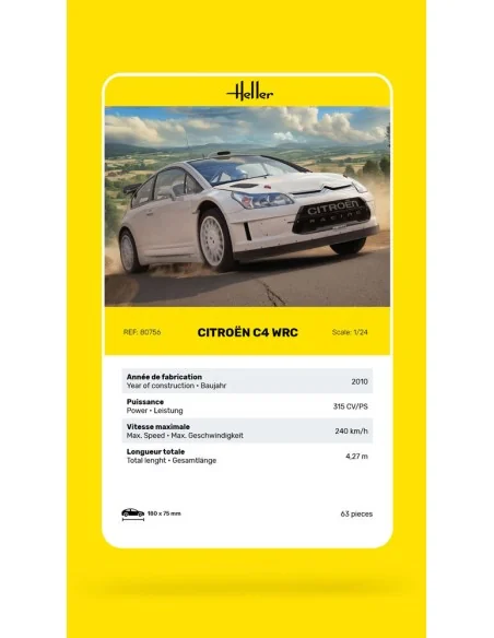 Citroen C4 WRC, 1/24 - Heller 80756