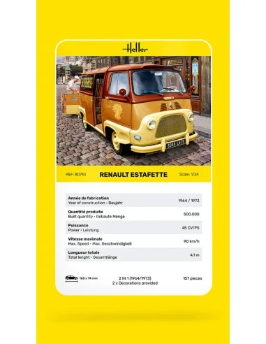 Renault Estafette, 1/24 - Heller 80743