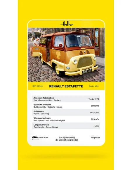 Renault Estafette, 1/24 - Heller 80743