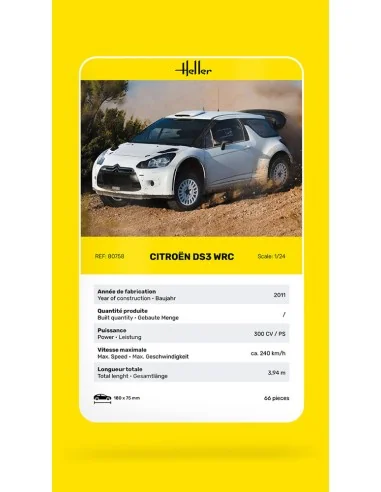 Citroen DS3 WRC, 1/24 - Heller 80758
