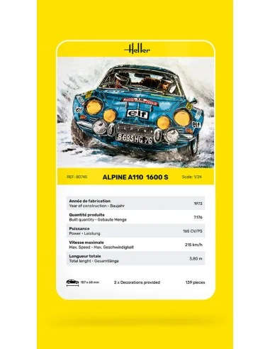 Alpine A110 (1600S), 1/24 - Heller 80745