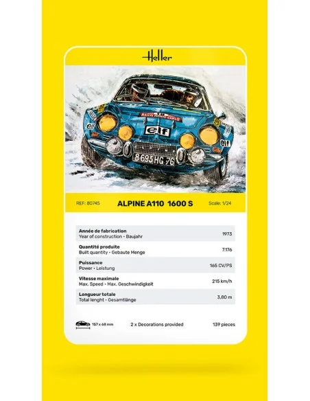 Alpine A110 (1600S), 1/24 - Heller 80745