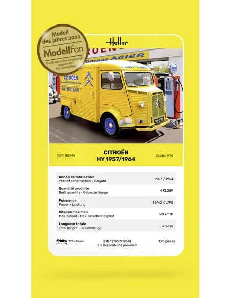 CITROEN HY 1957/1964, 1/24 - Heller 80744
