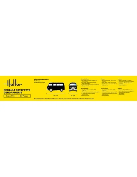 Renault Estafette Gendarmerie, 1/24 - Heller 80742