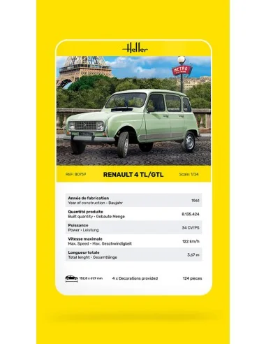 Renault 4TL/GTL, 1/24 - Heller 80759