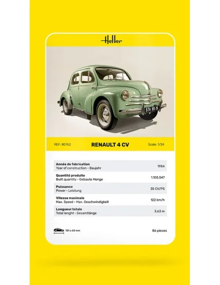 Renault 4 CV, 1/24 - Heller 80762