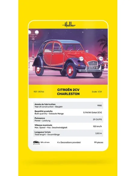 Citroen 2CV Charleston, 1/24 - Heller 80766
