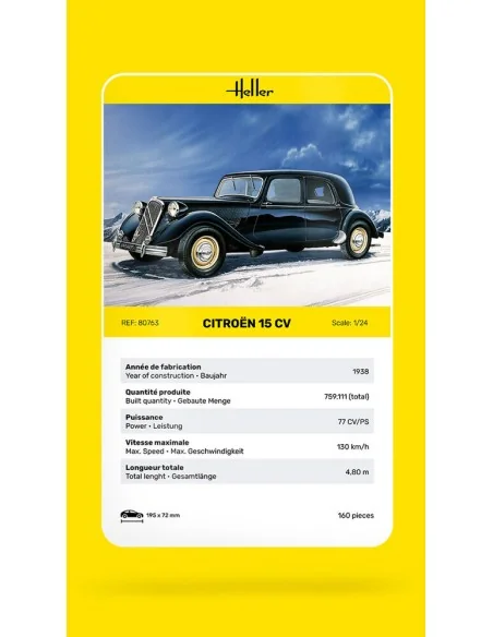 Citroen 15 CV, 1/24 - Heller 80763