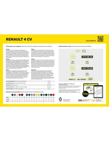 Renault 4 CV, 1/24 - Heller 80762