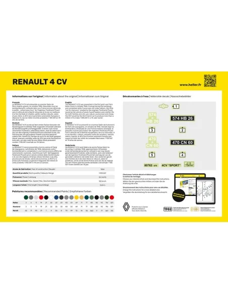 Renault 4 CV, 1/24 - Heller 80762