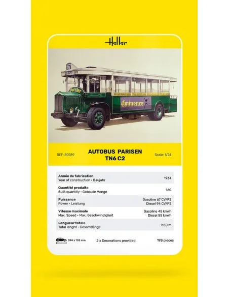 Autobus TN6 C2, 1/24 - Heller 80789