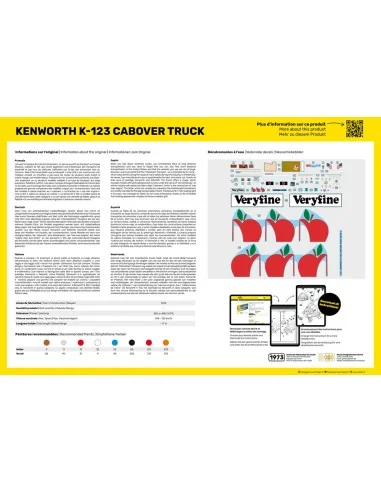 Kenworth K-123 Cabover Truck, 1/43 - Heller 80793