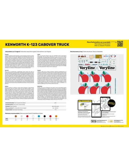 Kenworth K-123 Cabover Truck, 1/43 - Heller 80793
