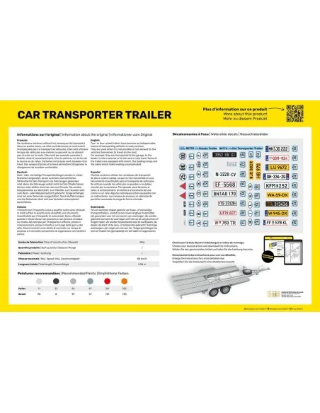 Car Transporter Trailer, 1/24 - Heller 80774