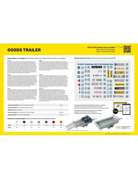 Goods Trailer, 1/24 - Heller 80778