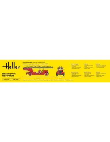 Delahaye Type 103 Pompiers, 1/24 - Heller 80780
