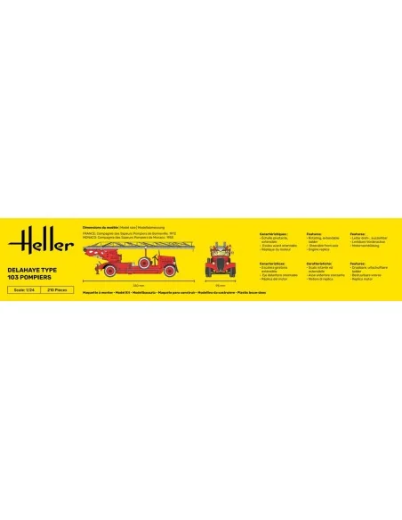 Delahaye Type 103 Pompiers, 1/24 - Heller 80780