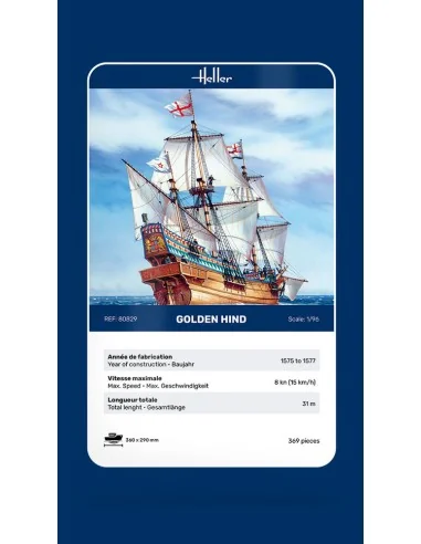 Golden Hind, 1/96 - Heller 80829