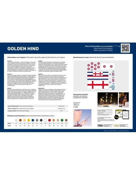 Golden Hind, 1/96 - Heller 80829