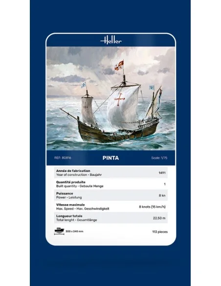 Pinta, 1/75 - Heller 80816