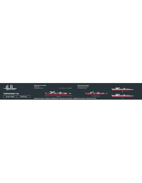 Torpedoboot T23, 1/400 - Heller 81011