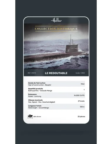 U-Boot S/M Redoutable, 1/400 - Heller 81075