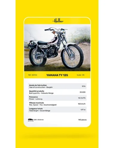 Yamaha TY 125, 1/8 - Heller 80902
