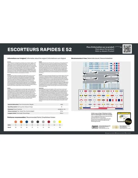 Escorteurs Rapides E 52, 1/400 - Heller 81094