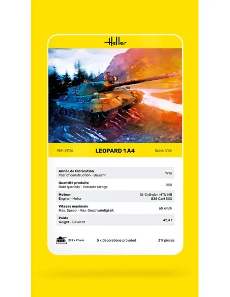 Leopard 1A4, 1/35 - Heller 81126