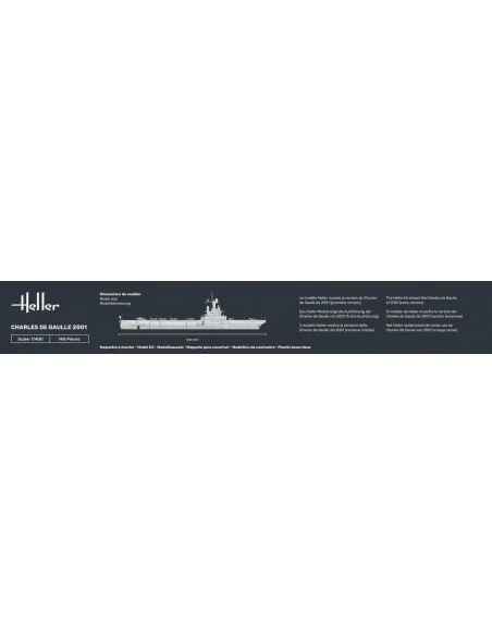 Charles de Gaulle, 1/400 - Heller 81072