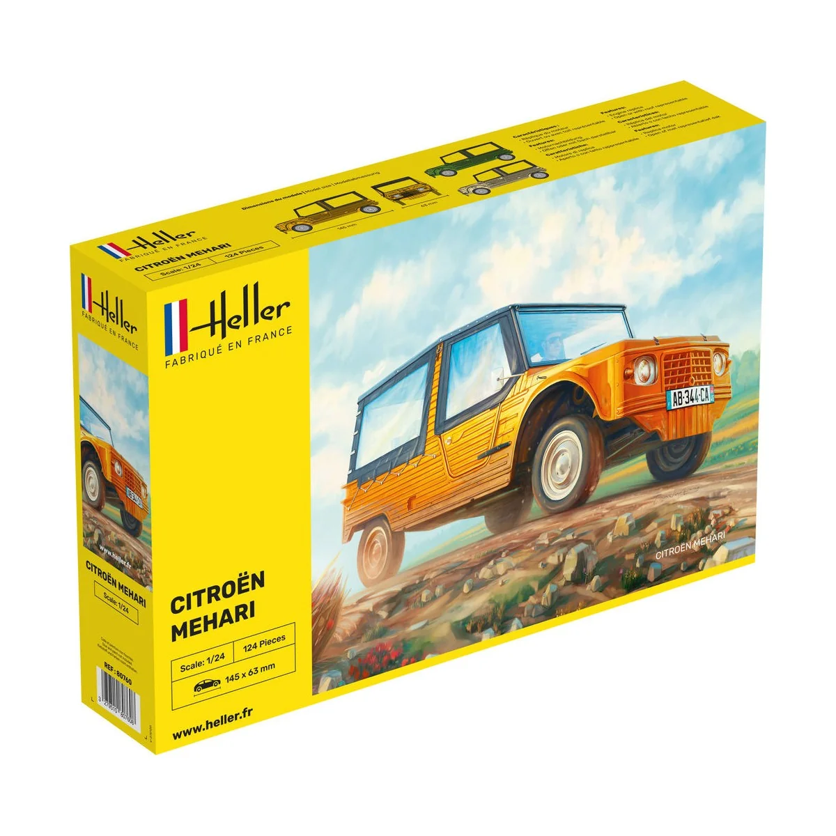 Citroen Mehari, 1/24 - Heller 80760 Citroen Mehari, 1/24 - Heller 80760