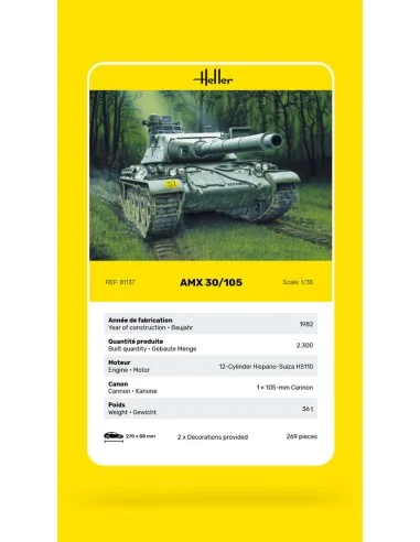 AMX 30/105, 1/35 - Heller 81137