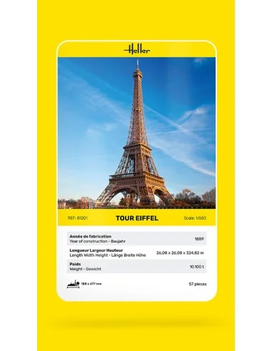 Tour Eiffel, 1/650 - Heller 81201