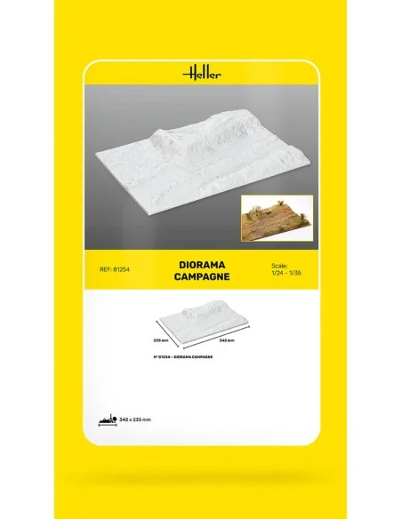 Socle Diorama Campagne, 1/35 - Heller 81254