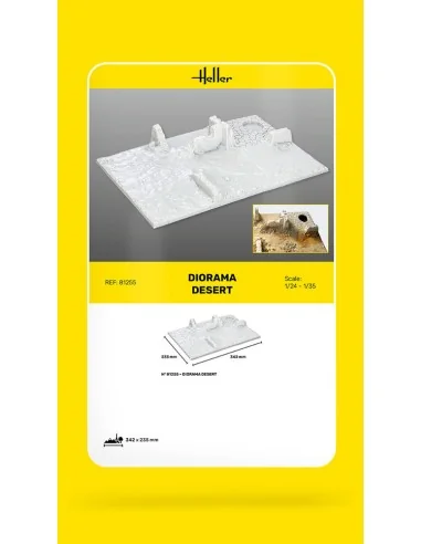 Socle Diorama Desert, 1/35 - Heller 81255